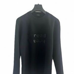Massimo Dutti Black Crewneck Sweatshirt